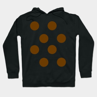 Brown on White polkadot spot dot Hoodie